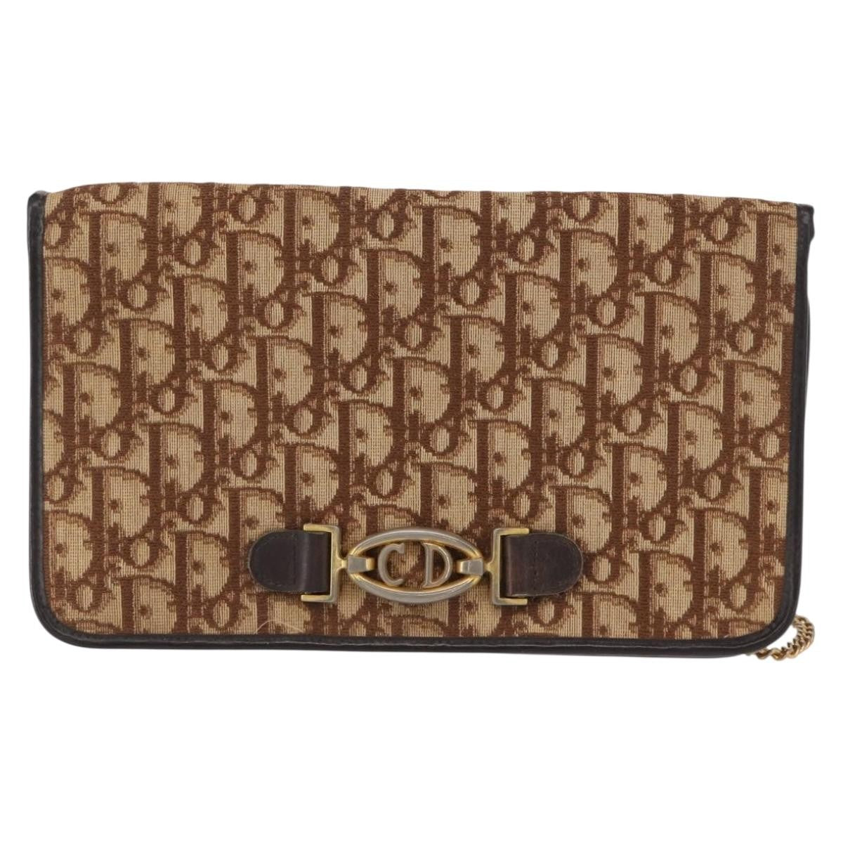 Christian Dior Vintage Trotter Shoulder Bag Canvas medium - image 1