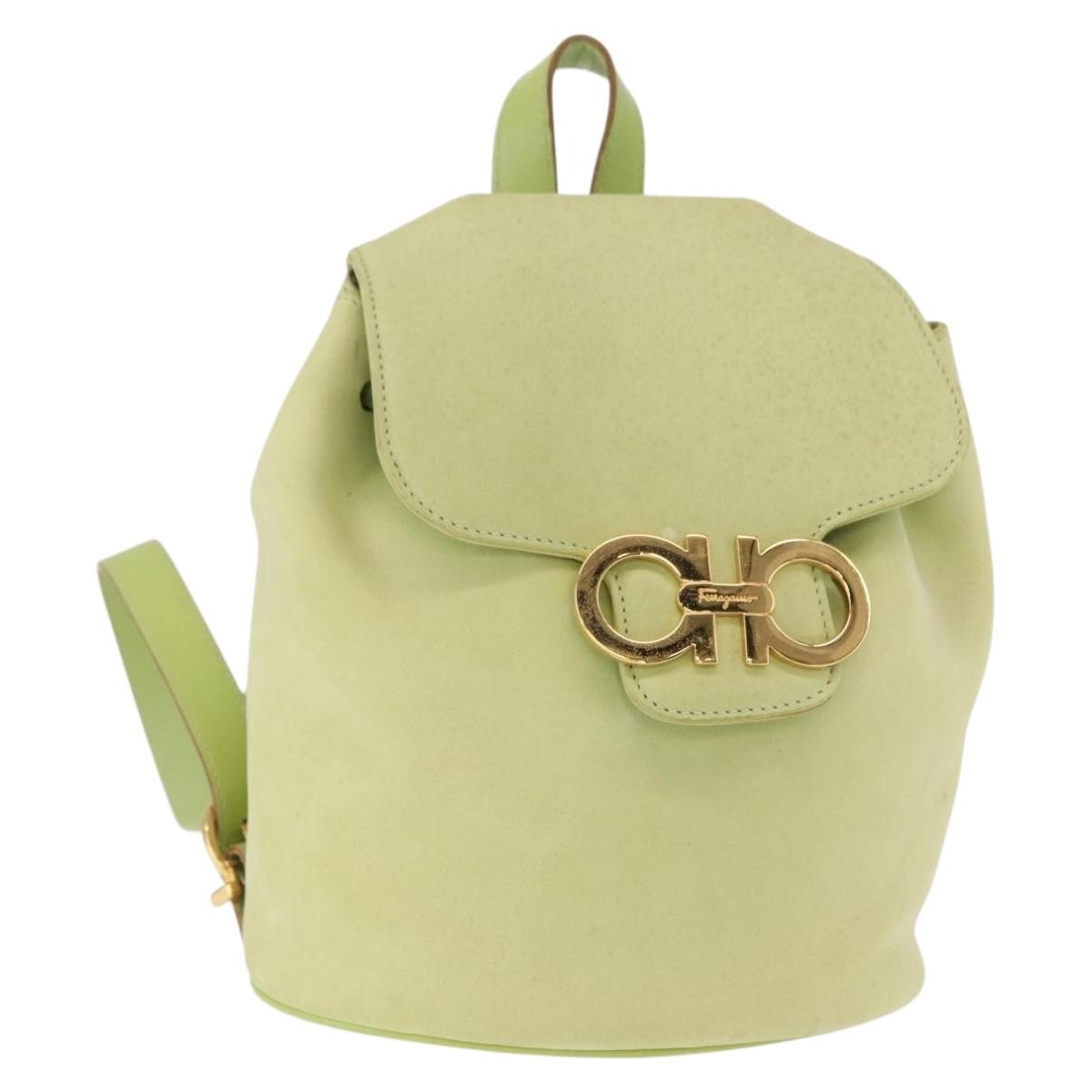 Salvatore Ferragamo Gancini Backpack Suede - image 1