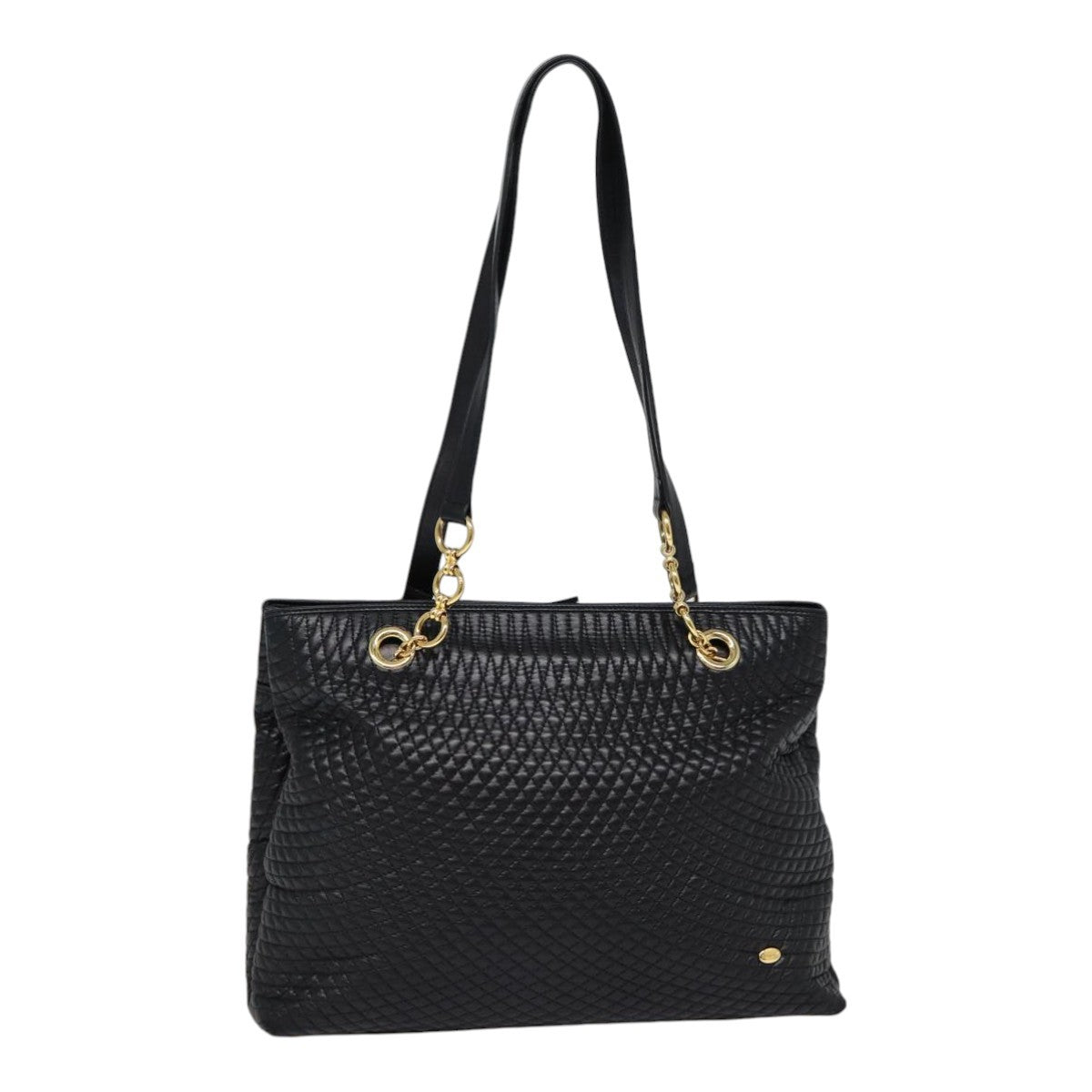 Bally Vintage Tote Bag Quilted Leather - image 1