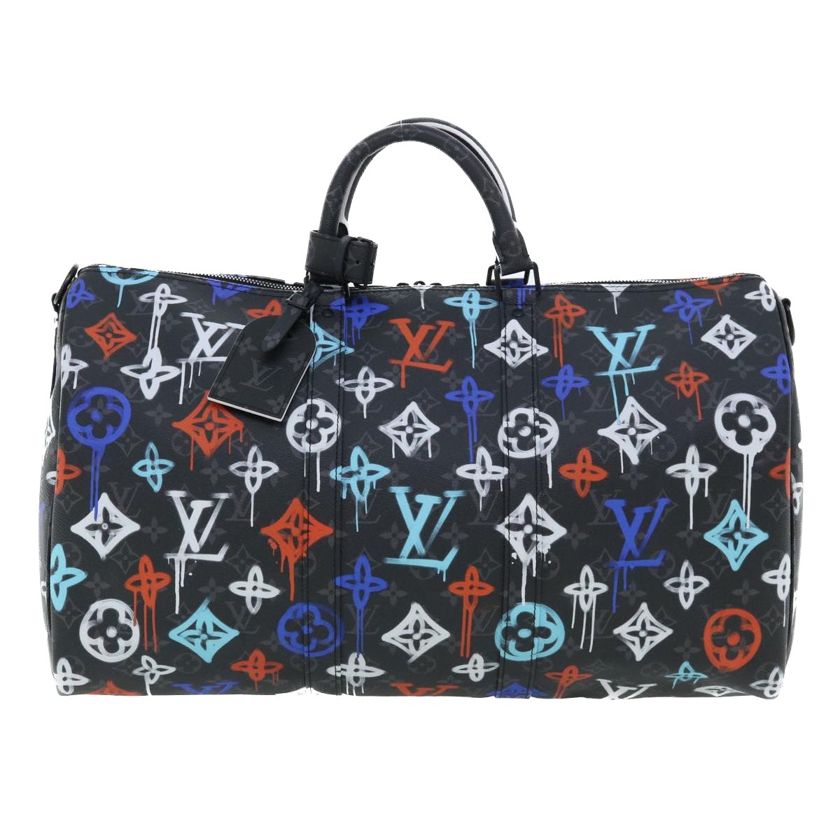 Louis Vuitton Keepall Bandouliere Bag Graffiti Monogram Eclipse Canvas 50 - image 1