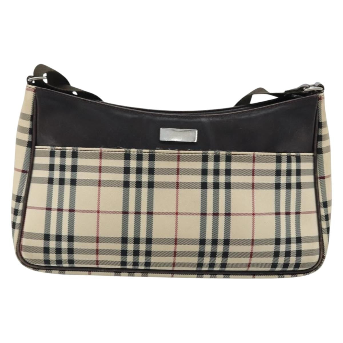 Burberry Nova check Shoulder bag Canvas and Leather - image 1