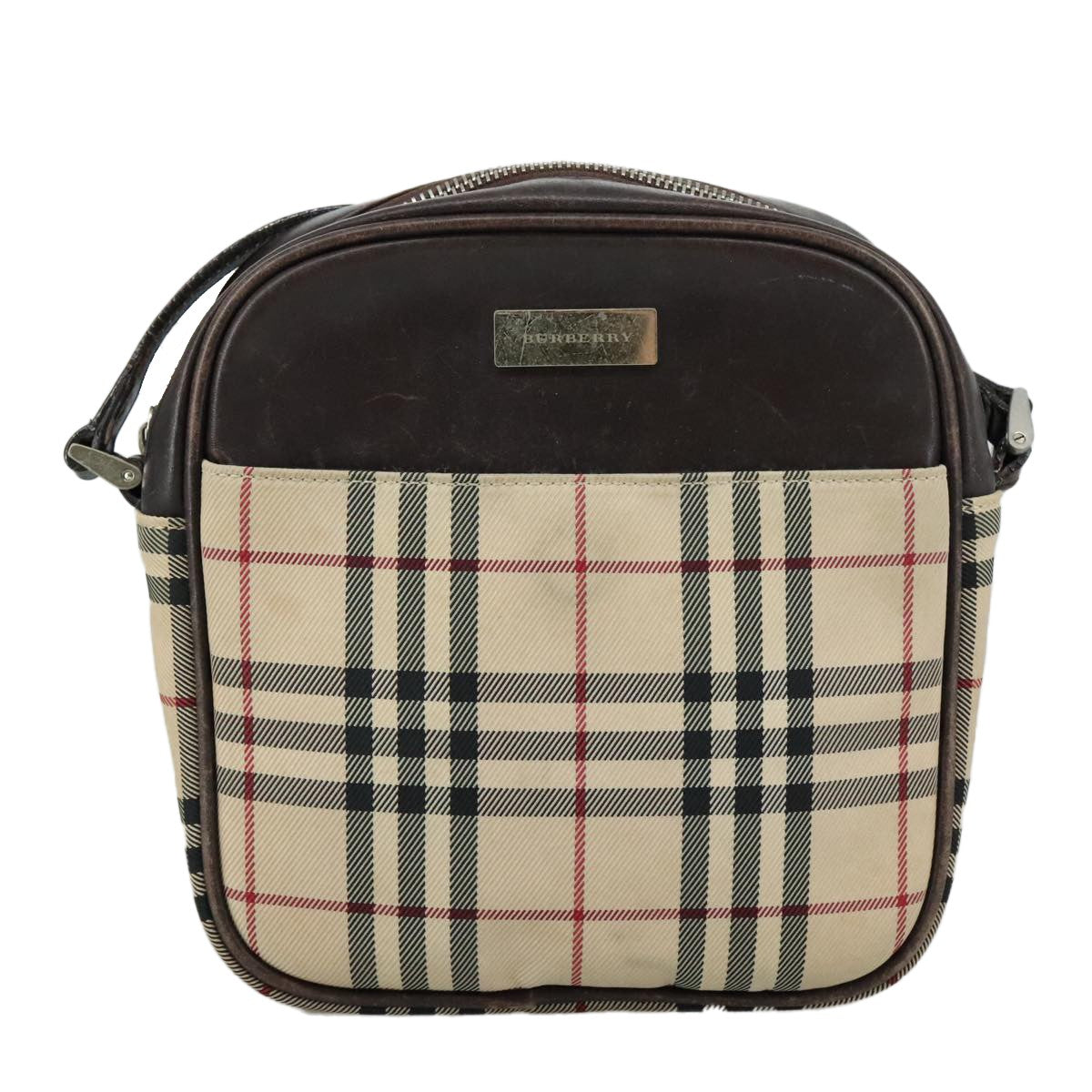 Burberry Nova check Shoulder bag Canvas and Leather - image 1