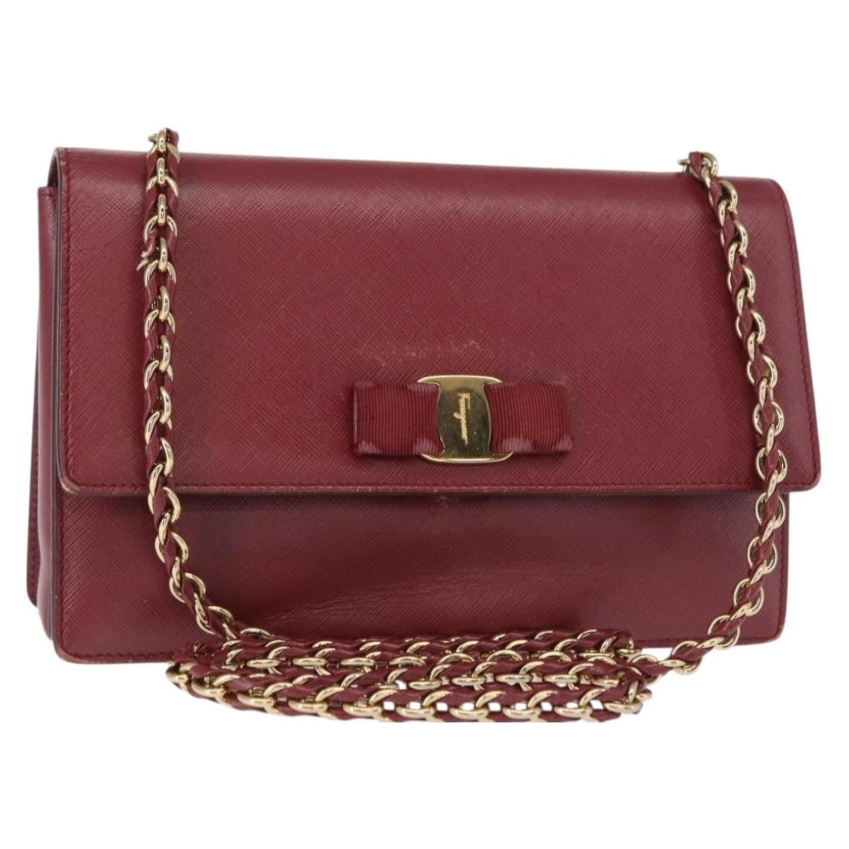 Salvatore Ferragamo Vala Chain Shoulder bag Leather - image 1