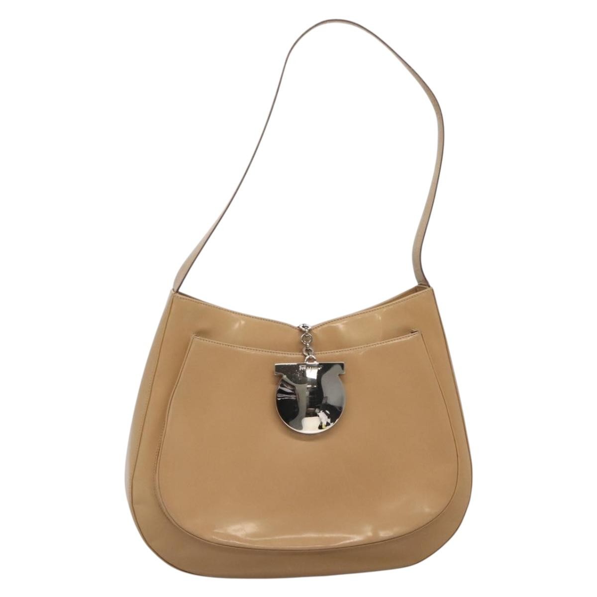 Salvatore Ferragamo Gancini Shoulder Bag Patent Leather - image 1