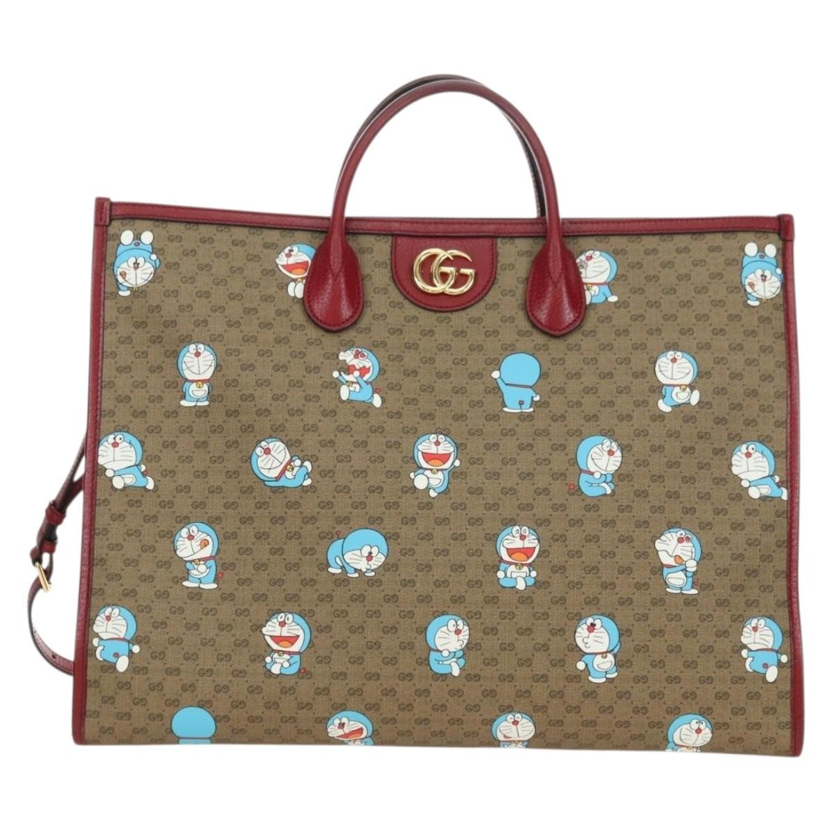 Gucci Doraemon Tote Printed Mini GG Coated Canvas Large - image 1