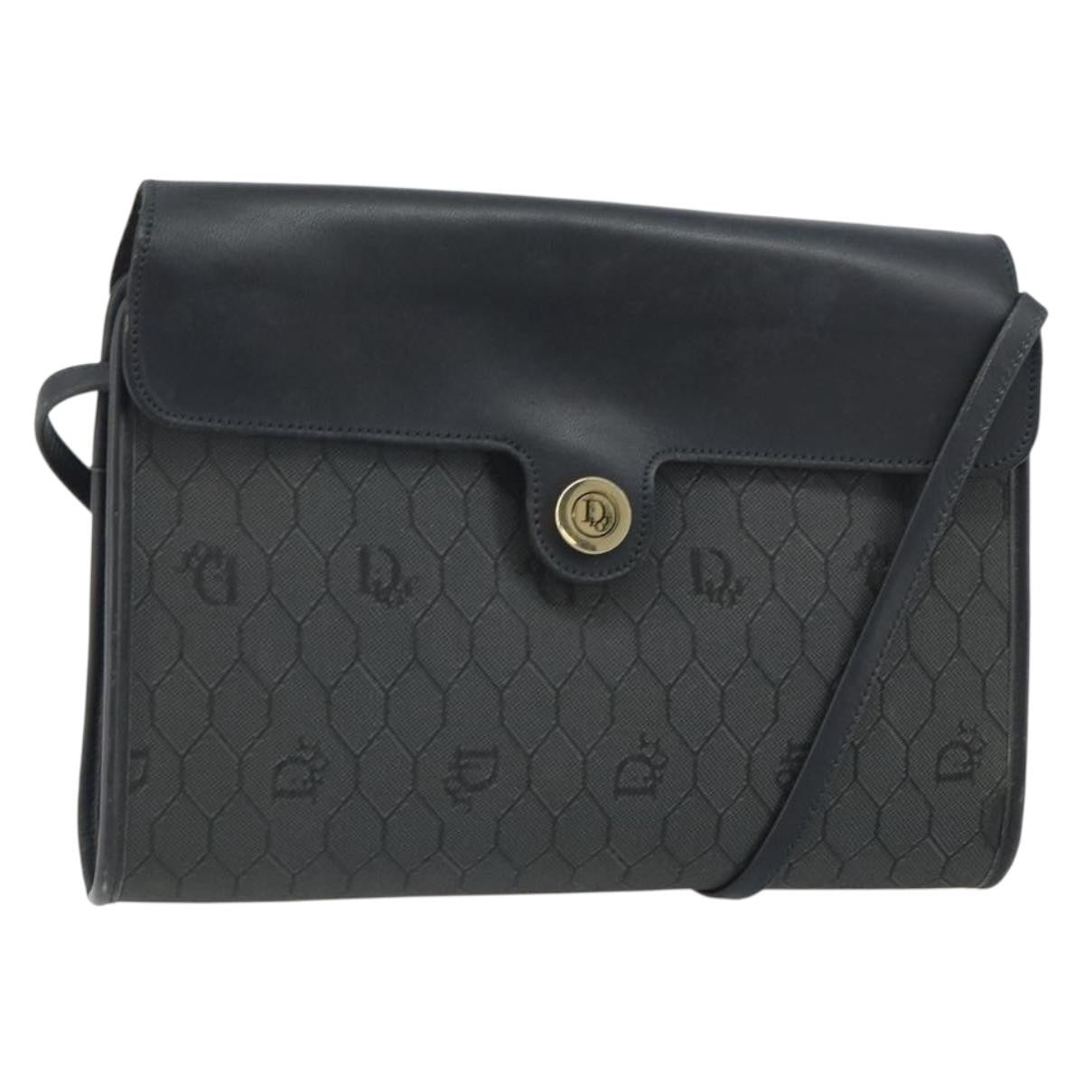 Christian Dior Vintage Honeycomb Flap Crossbody Bag Coated Canvas - image 1