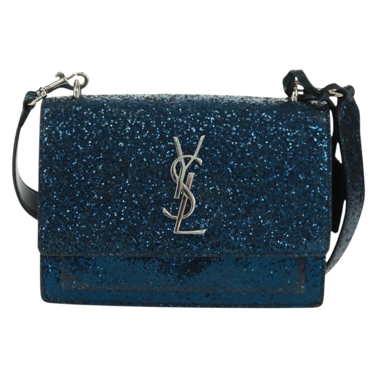 Saint Laurent Sunset Satchel Glitter Small - image 1