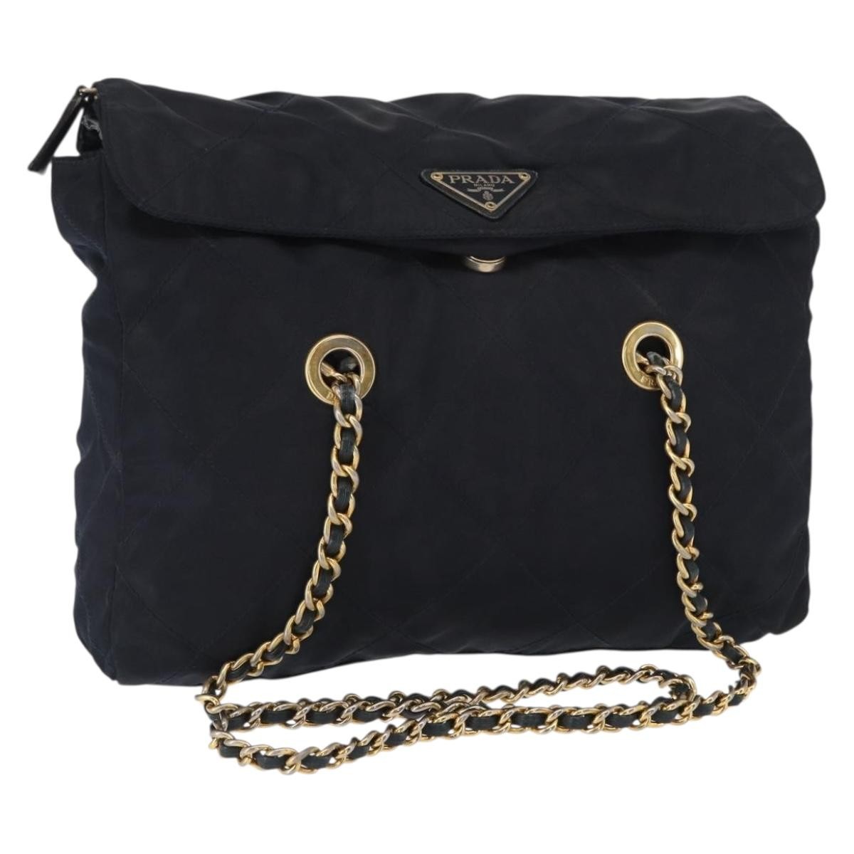 Prada Chain Shoulder Bag Tessuto Medium - image 1