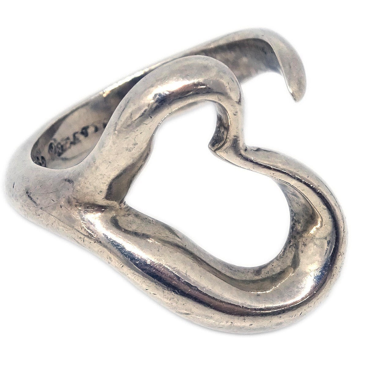 Tiffany & Co. Elsa Peretti Open Heart Ring Silver 925 - image 1