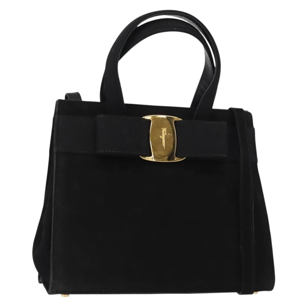Salvatore Ferragamo Convertible Vara Bow Tote Suede Small - image 1