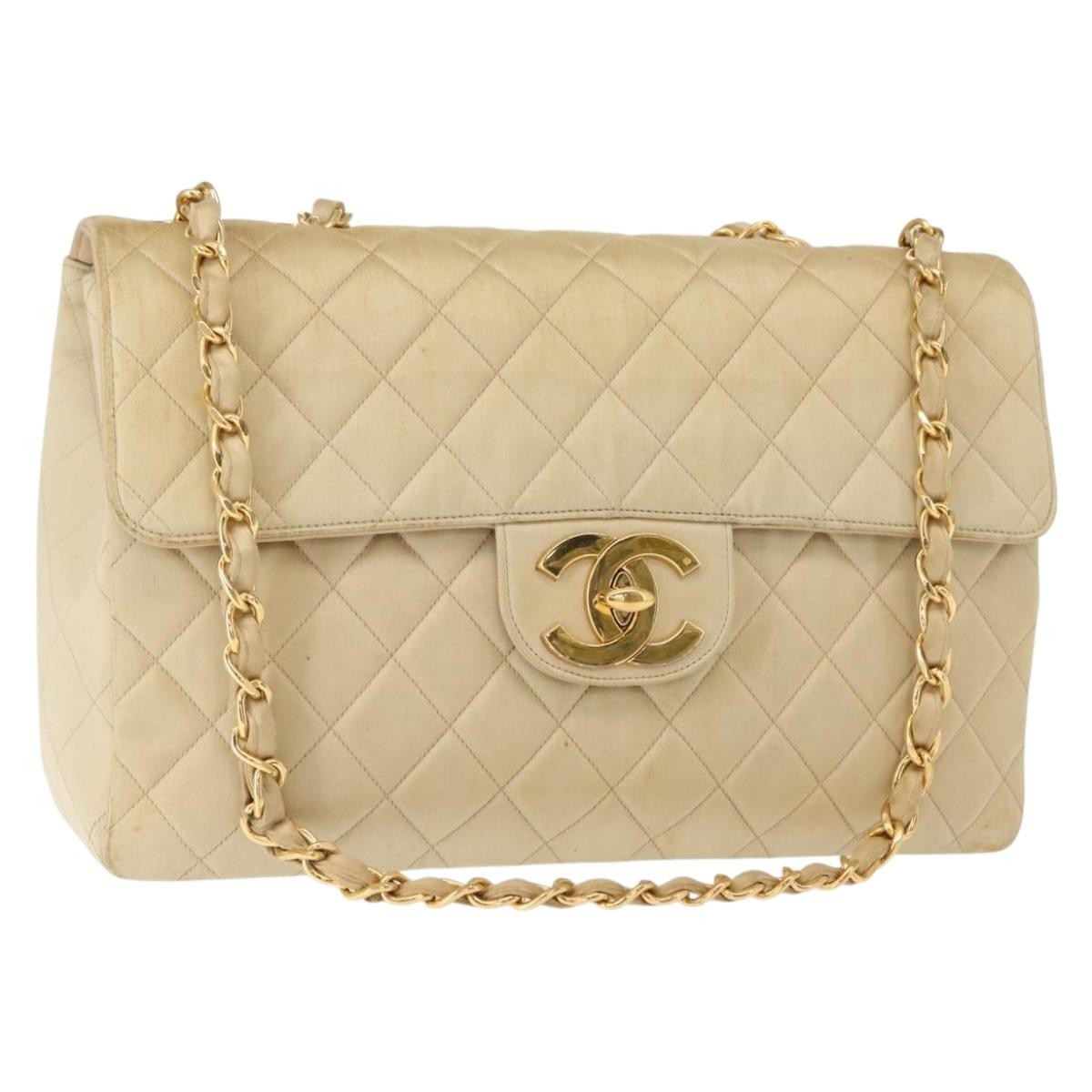 Chanel Vintage Classic Single Flap Bag Silk - image 1