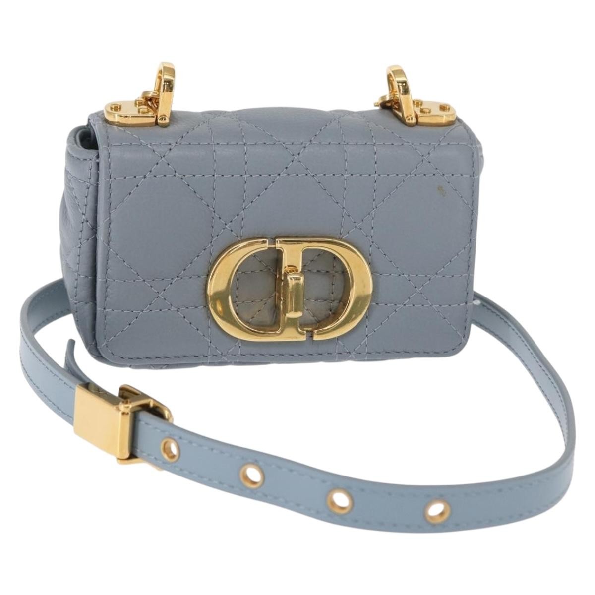 Christian Dior Caro Bag Cannage Quilt Calfskin Micro - image 1