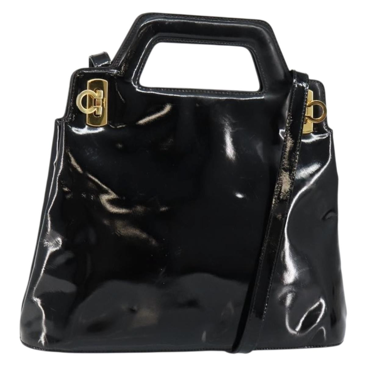Salvatore Ferragamo Wanda Handbag Patent Leather - image 1