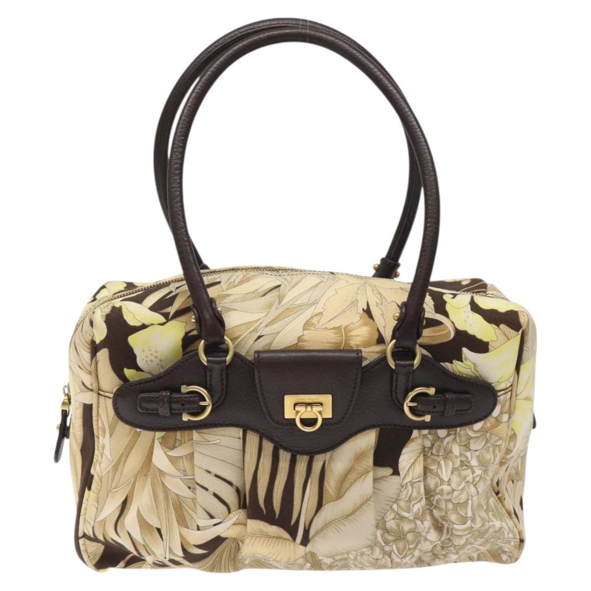 Salvatore Ferragamo Gancini Shoulder Bag Canvas - image 1