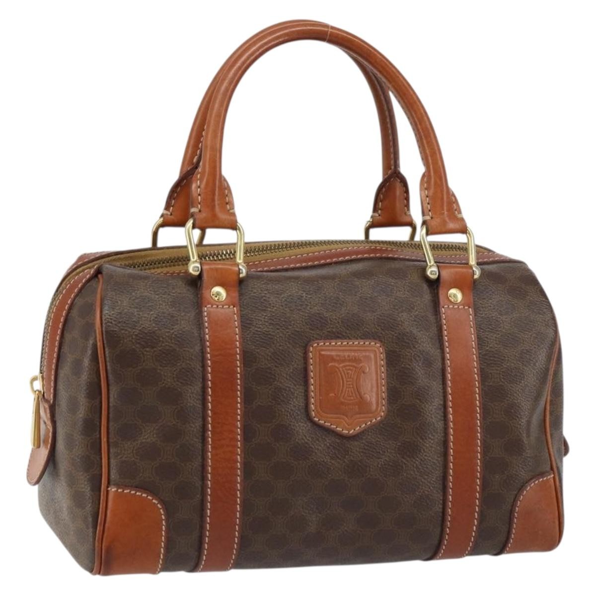Celine Vintage Macadam Handbag Canvas and Leather - image 1