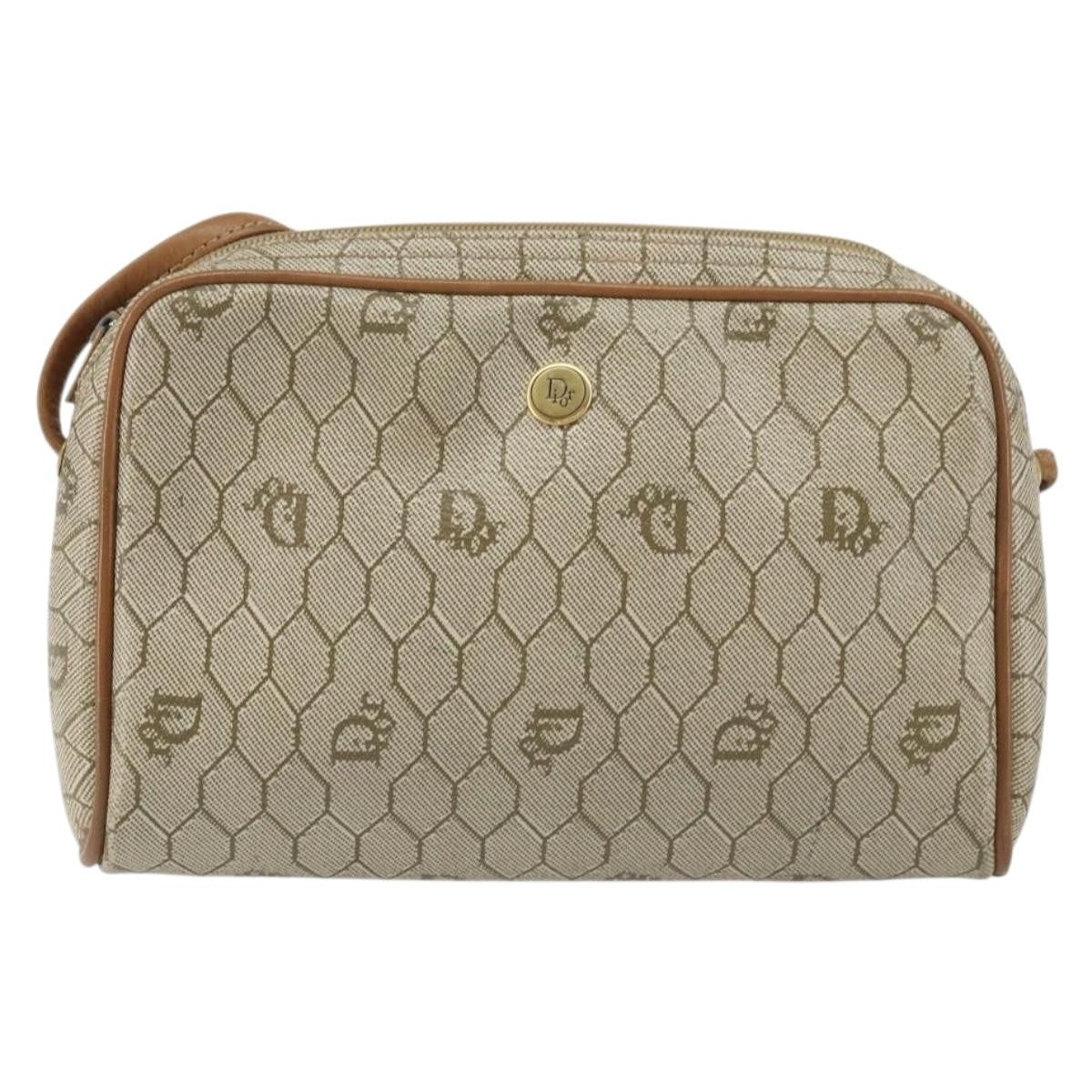 Christian Dior Vintage Honeycomb Shoulder Bag Canvas - image 1