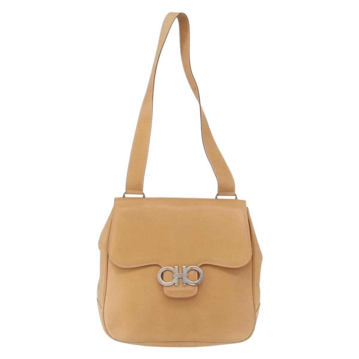 Salvatore Ferragamo Gancini Shoulder Bag Leather - image 1