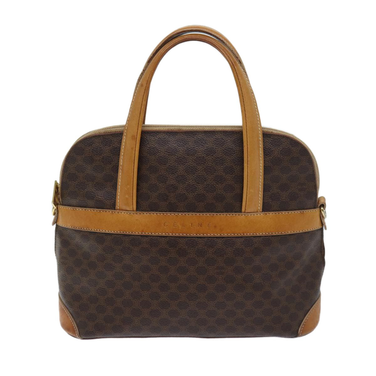 Celine Vintage Macadam Handbag Canvas and Leather - image 1