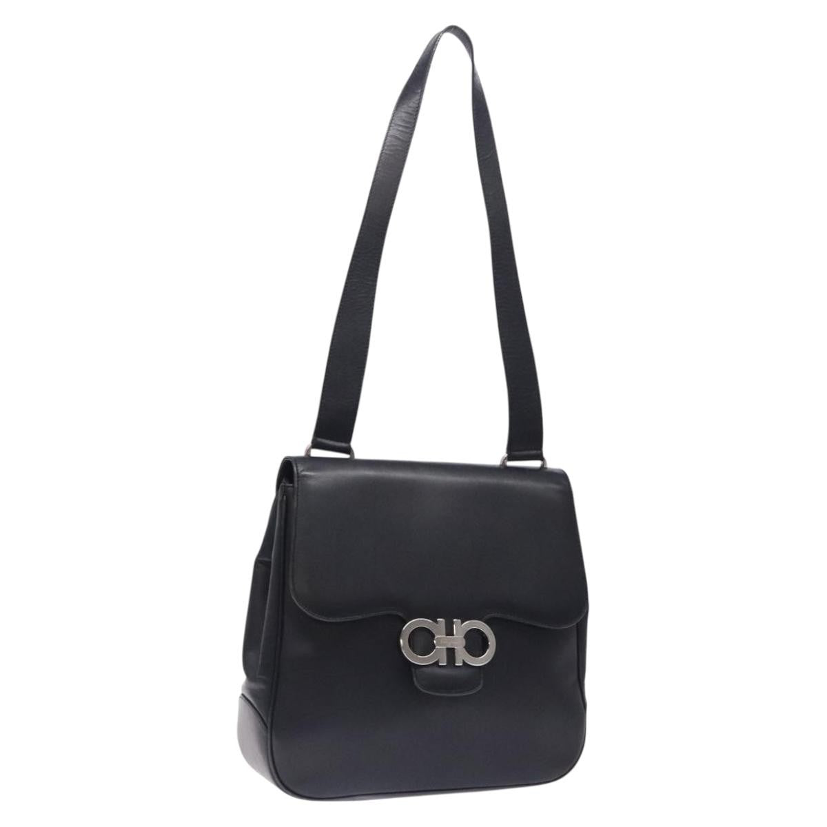 Salvatore Ferragamo Gancini Shoulder Bag Leather - image 1