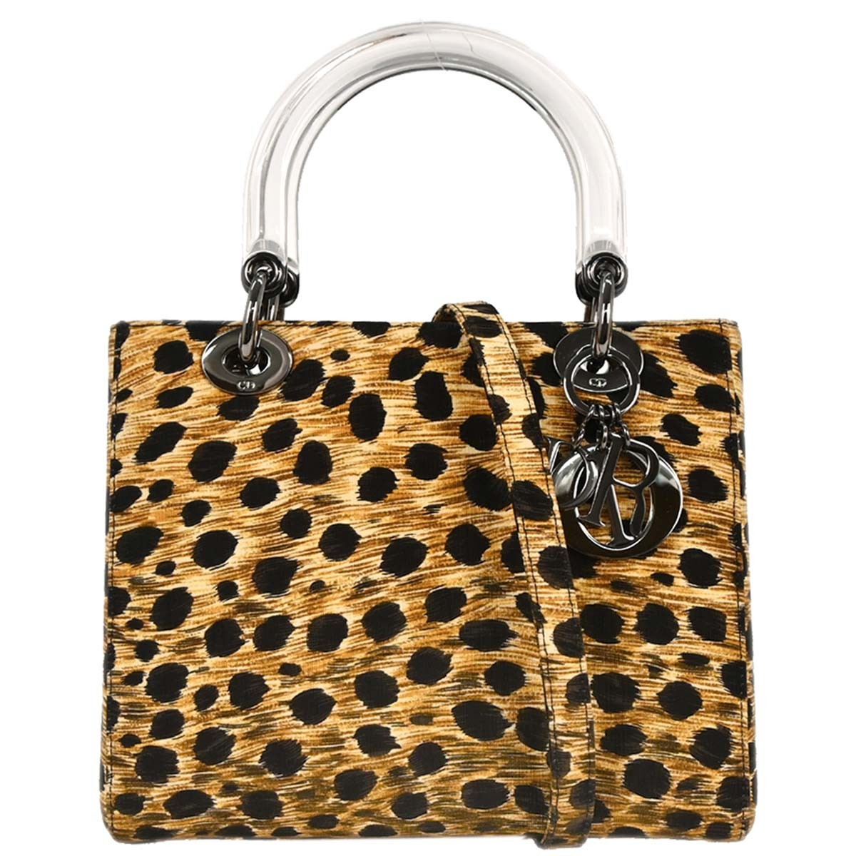 Christian Dior Vintage Lady Dior Bag Printed Canvas Medium - image 1