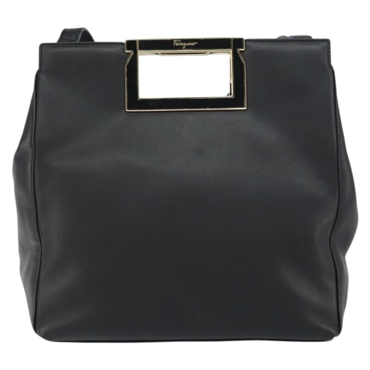 Salvatore Ferragamo Gancini Shoulder Bag Leather - image 1