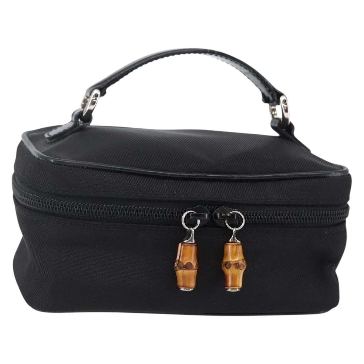 Gucci Vintage Bamboo Vanity Case Nylon - image 1