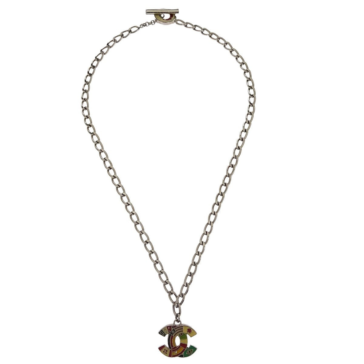 Chanel CC Pendant Necklace Metal - image 1