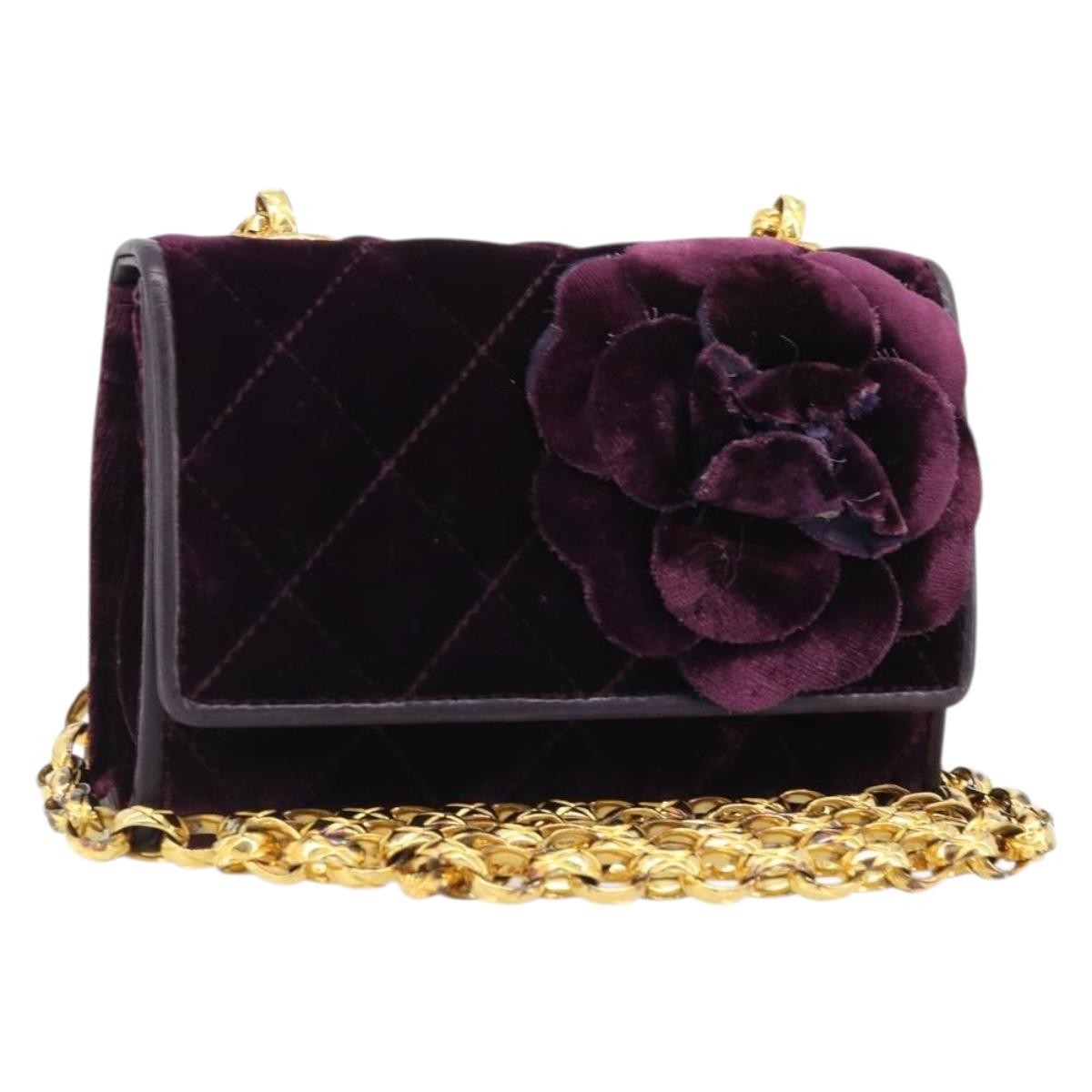Chanel Wallet on Chain Quilted Velvet - image 1