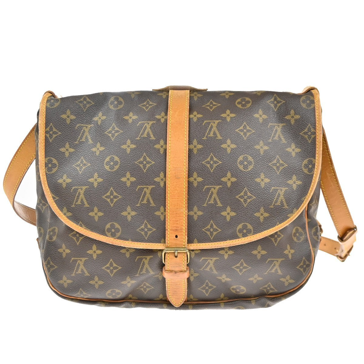 Louis Vuitton Saumur Handbag Monogram Canvas 35 - image 1