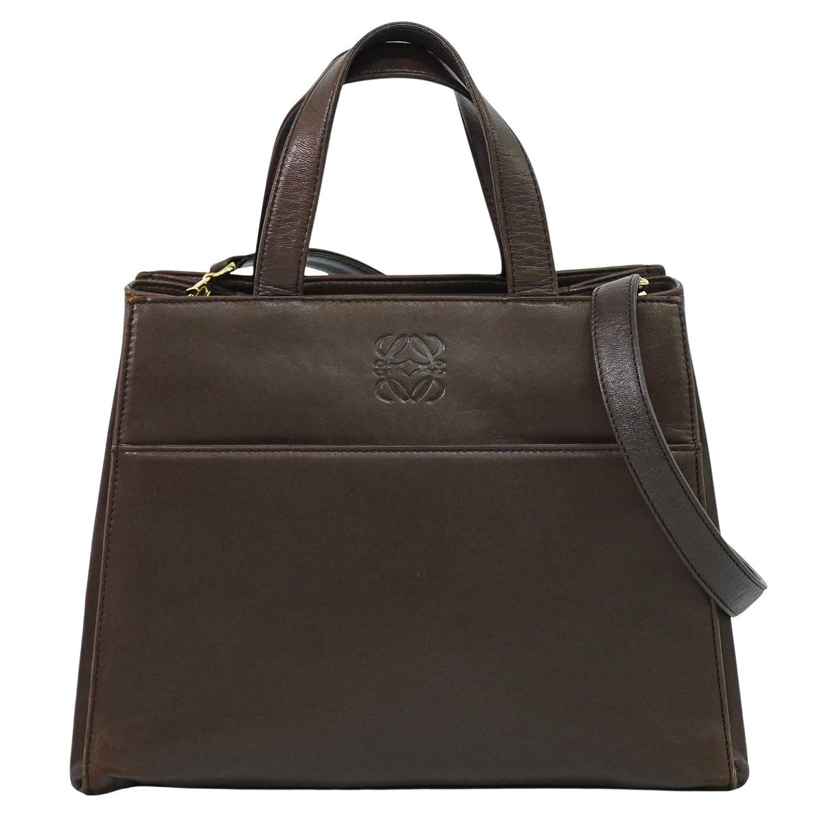 Loewe Vintage Anagram Handbag Leather - image 1