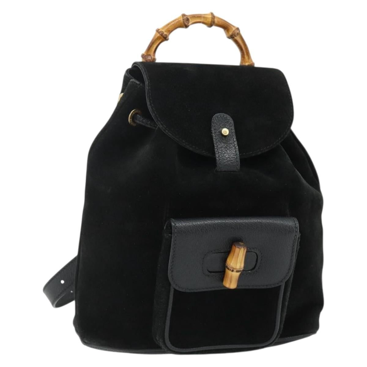 Gucci Gucci bamboo backpack daim mini - image 1