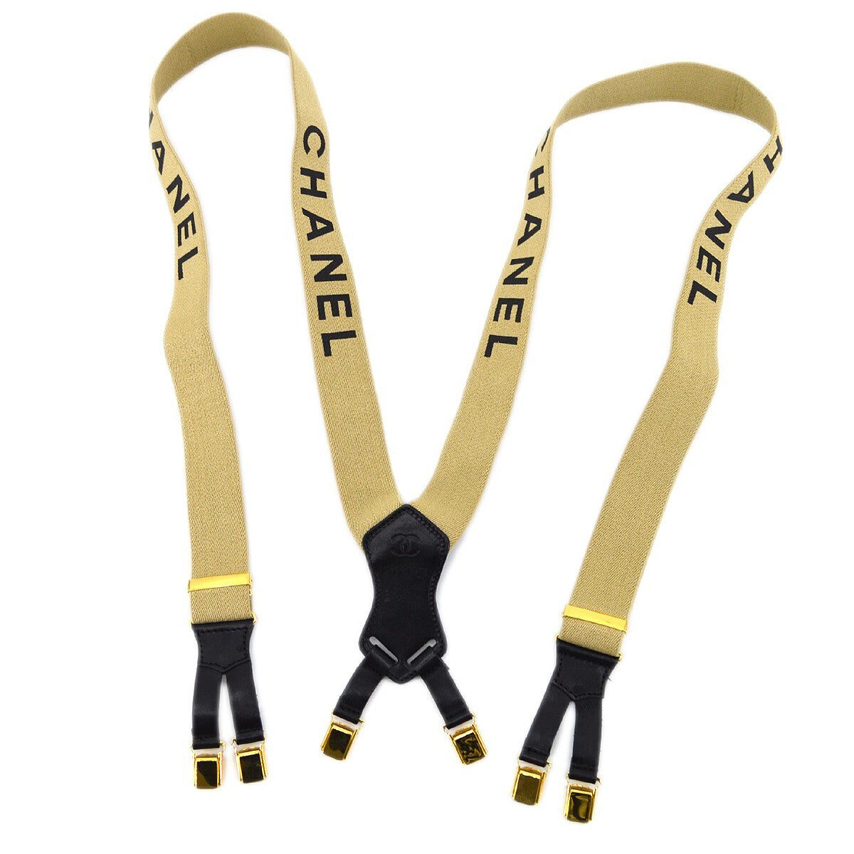Chanel Logo Suspenders Canvas - image 1