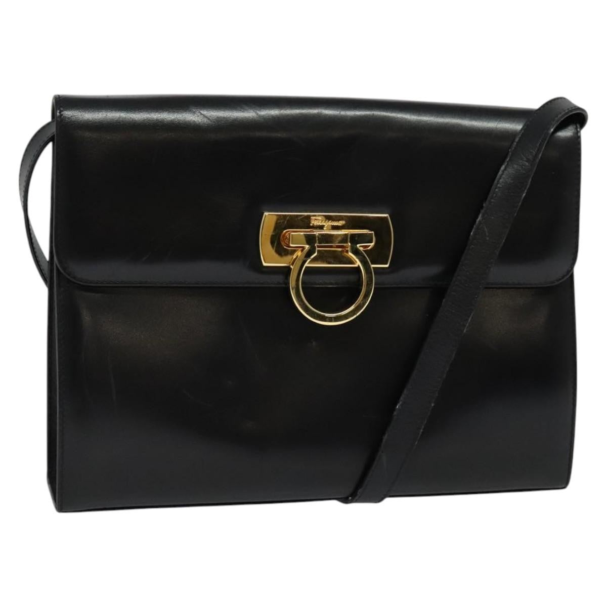 Salvatore Ferragamo Gancini Shoulder Bag Leather - image 1