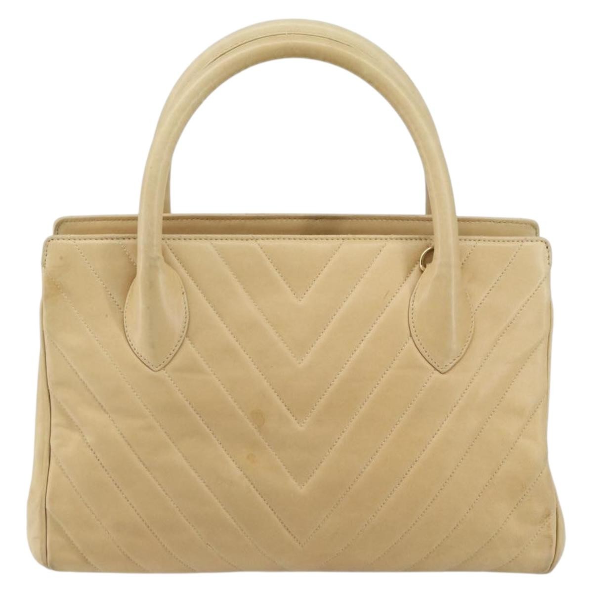 Chanel Vintage Convertible Tote Chevron Lambskin Medium - image 1