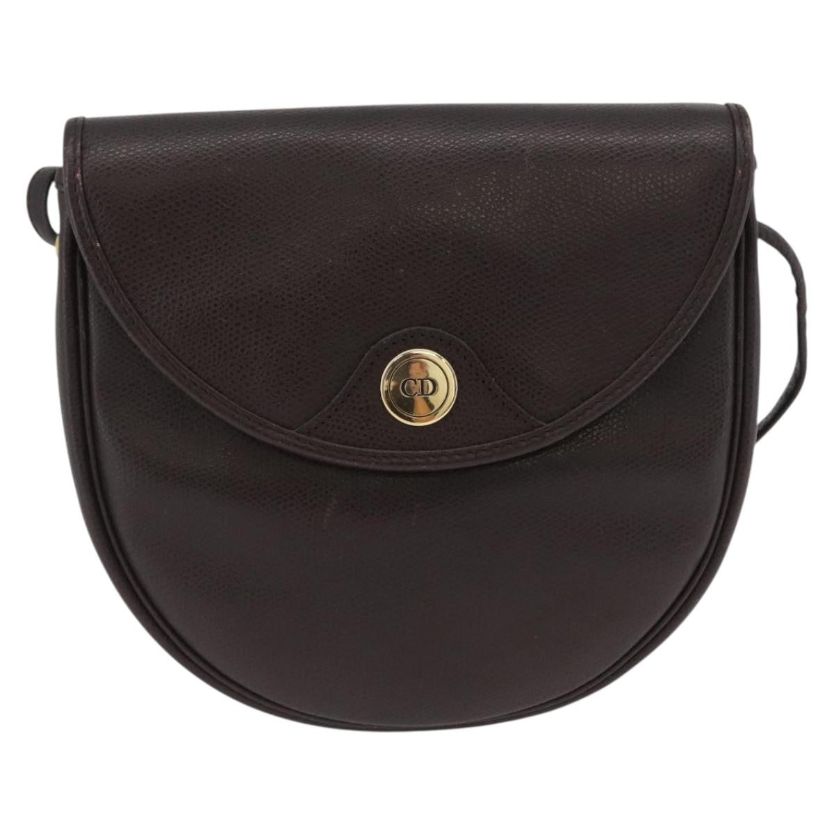 Christian Dior Vintage CD Logo Shoulder Bag Leather - image 1