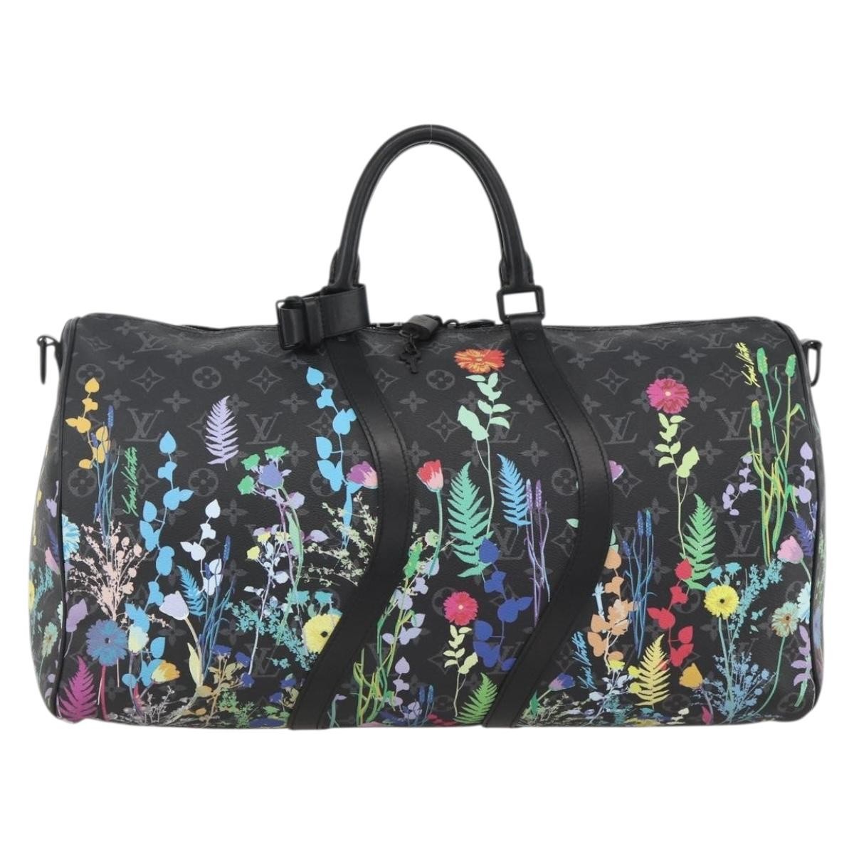 Louis Vuitton Keepall Bandouliere Bag Limited Edition Foliage Monogram Eclipse 50 - image 1