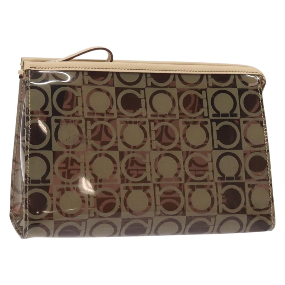 Salvatore Ferragamo Gancini Pouch Canvas - image 1