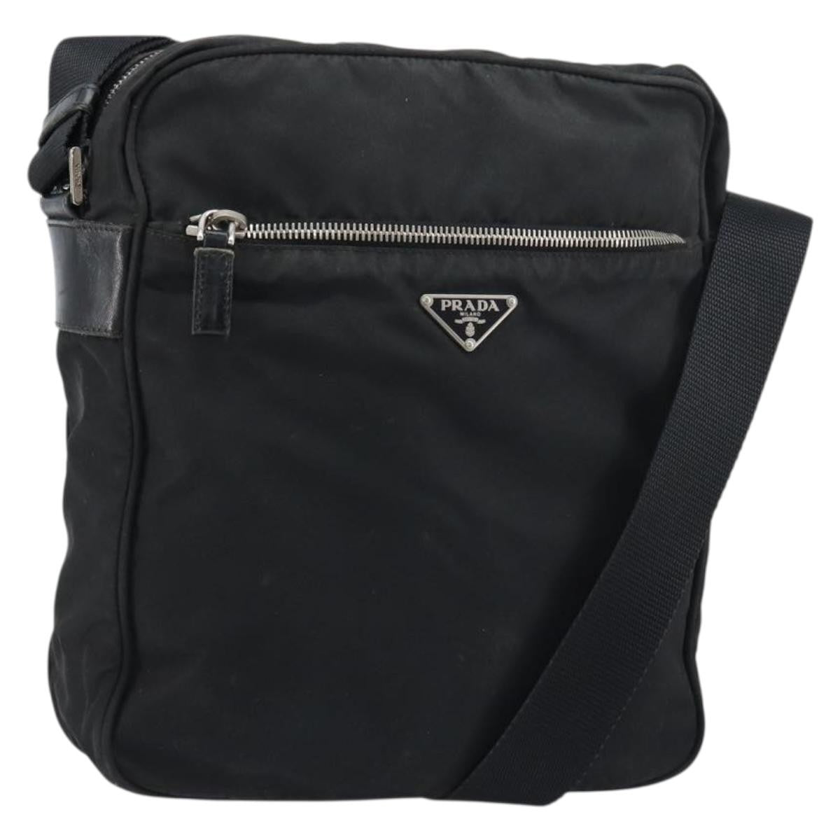 Prada Front Pocket Zip Messenger Bag Tessuto with Saffiano Leather Large - image 1