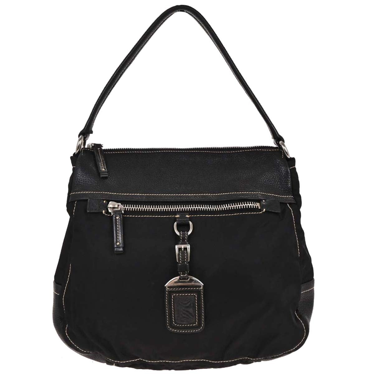 Prada Vintage Shoulder Bag Nylon and Leather - image 1