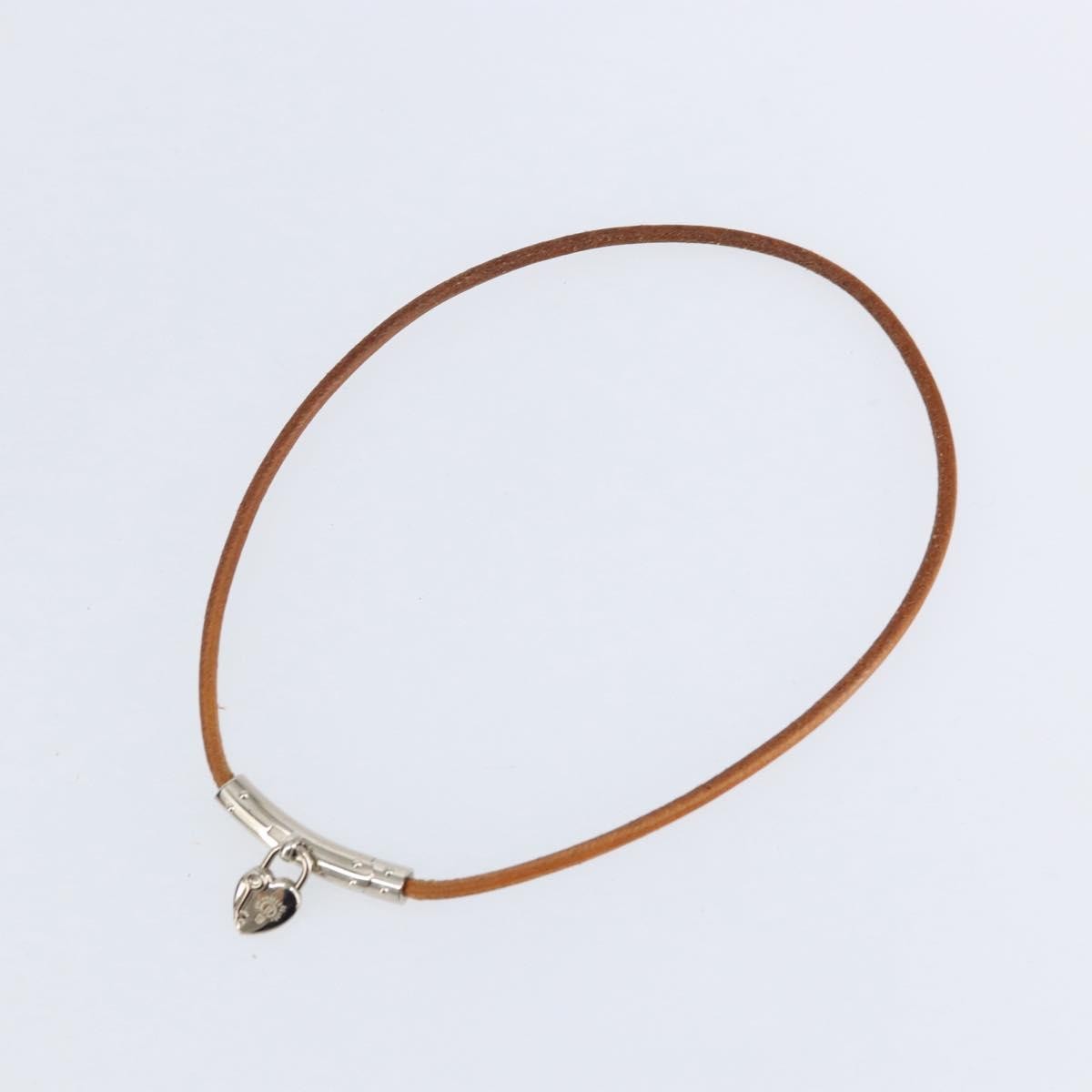 Hermes Annee Mediterranee Cadena Charm Necklace Metal and Leather - image 1