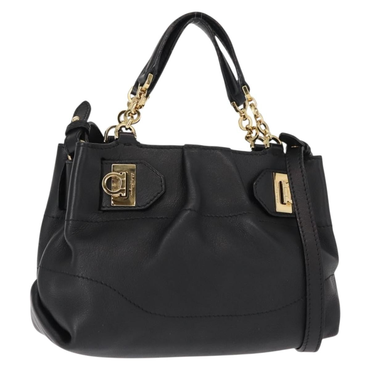 Salvatore Ferragamo W Chain Tote Leather Medium - image 1