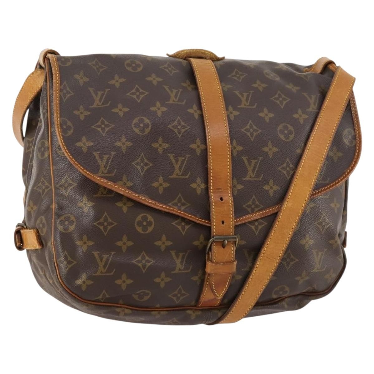 Louis Vuitton Saumur Handbag Monogram Canvas 35 - image 1
