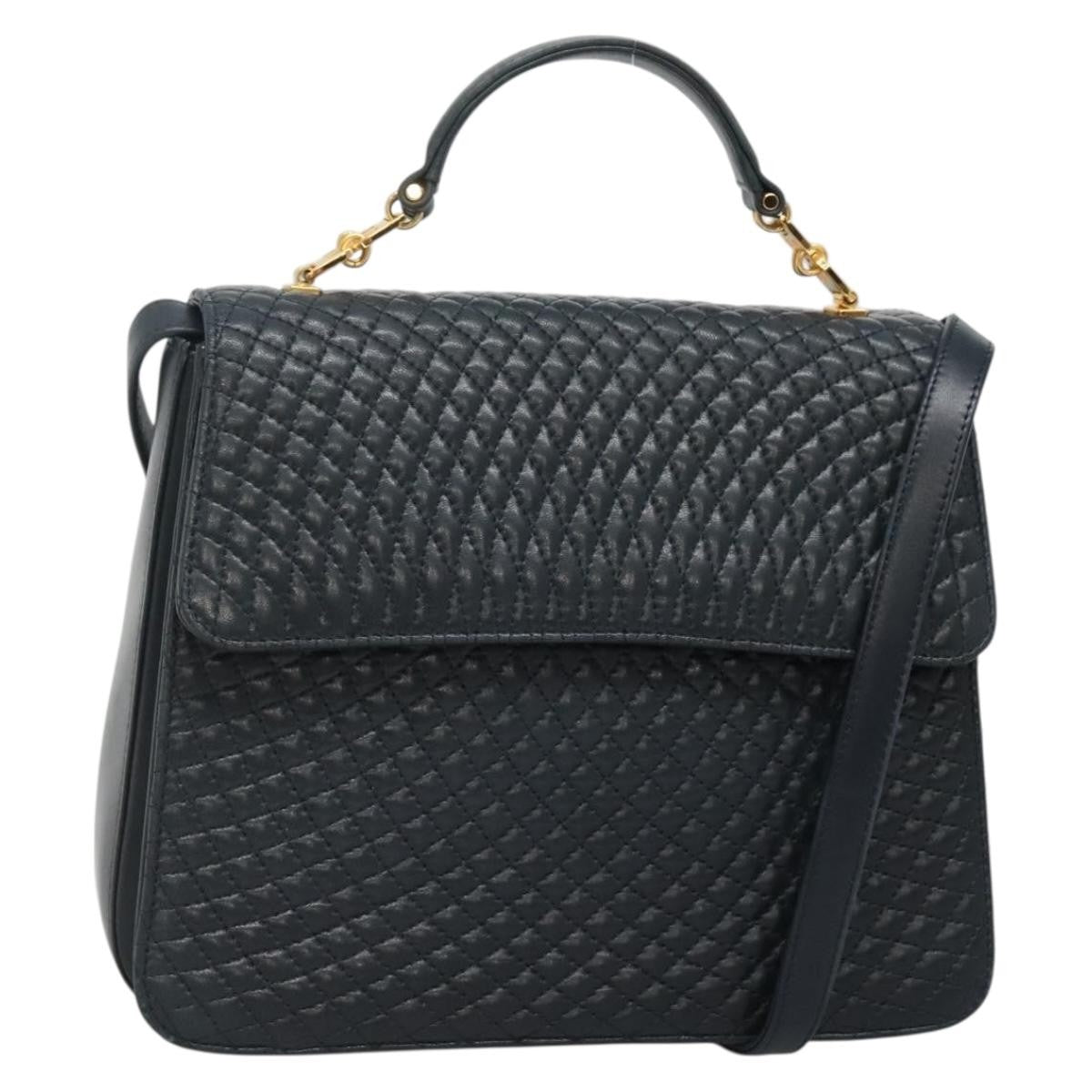 Bally Vintage Handbag Quilted Leather - image 1