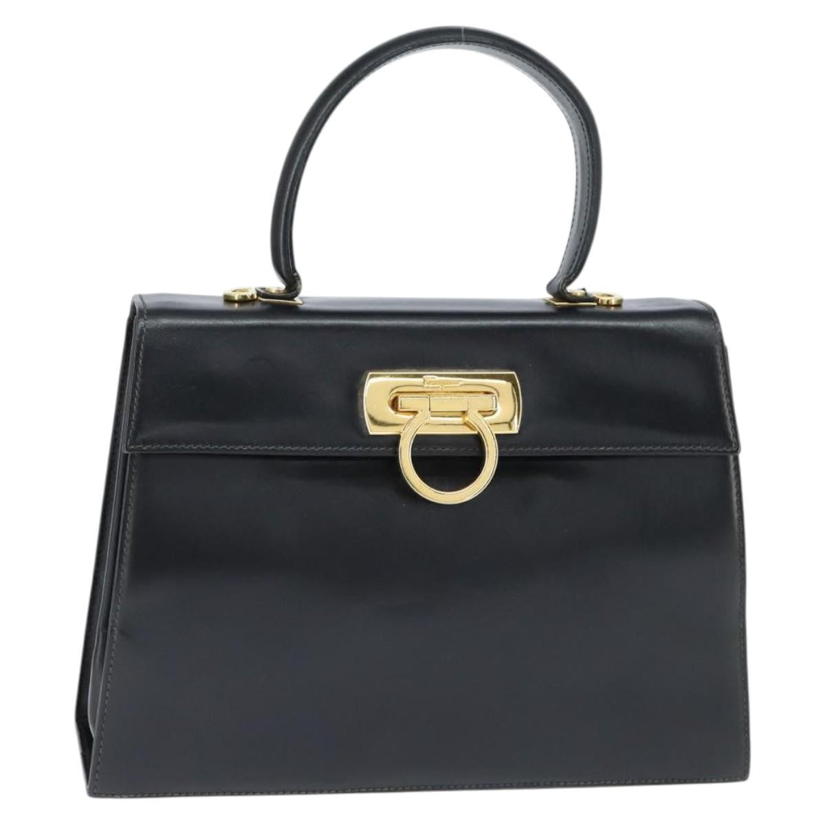Salvatore Ferragamo Gancini Convertible Top Handle Bag Leather Mini - image 1