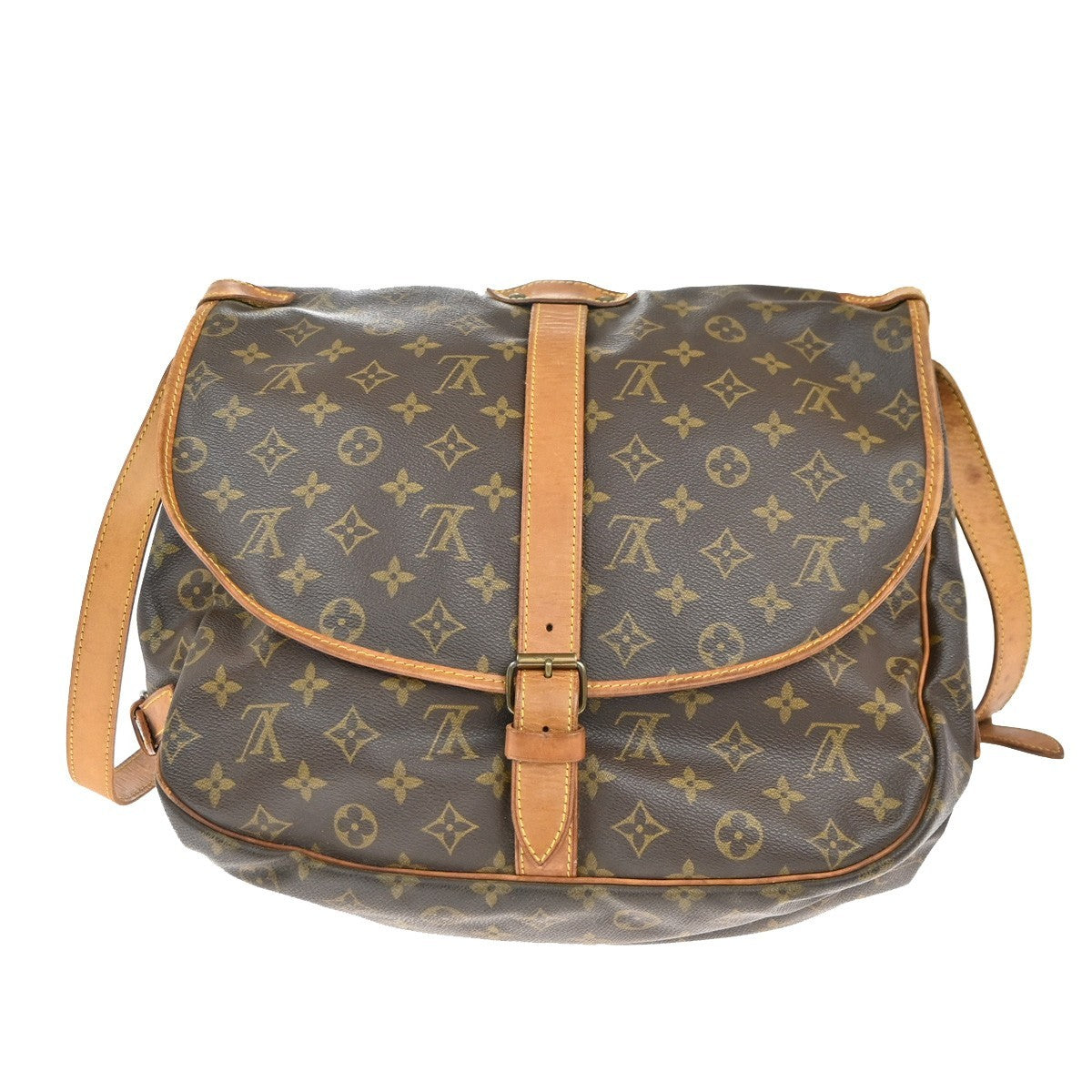 Louis Vuitton Saumur Handbag Monogram Canvas 35 - image 1