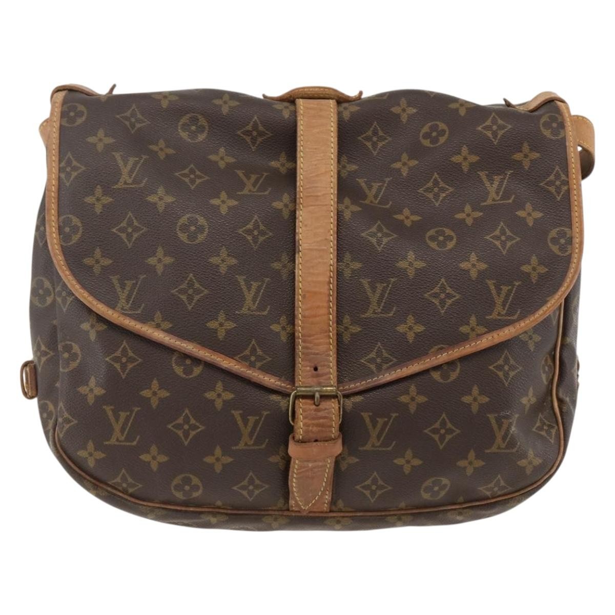 Louis Vuitton Saumur Handbag Monogram Canvas 35 - image 1