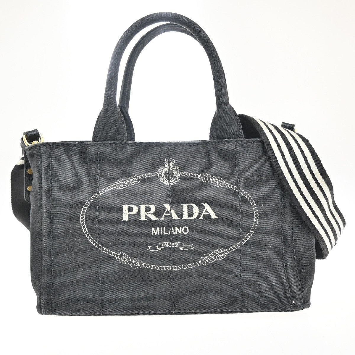 Prada Canapa Convertible Tote Canvas Medium - image 1