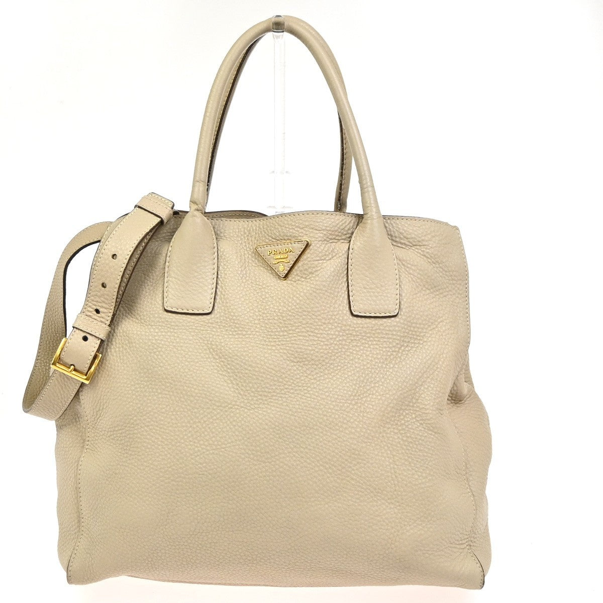 Prada Convertible Open Shopping Tote Vitello Daino Medium - image 1