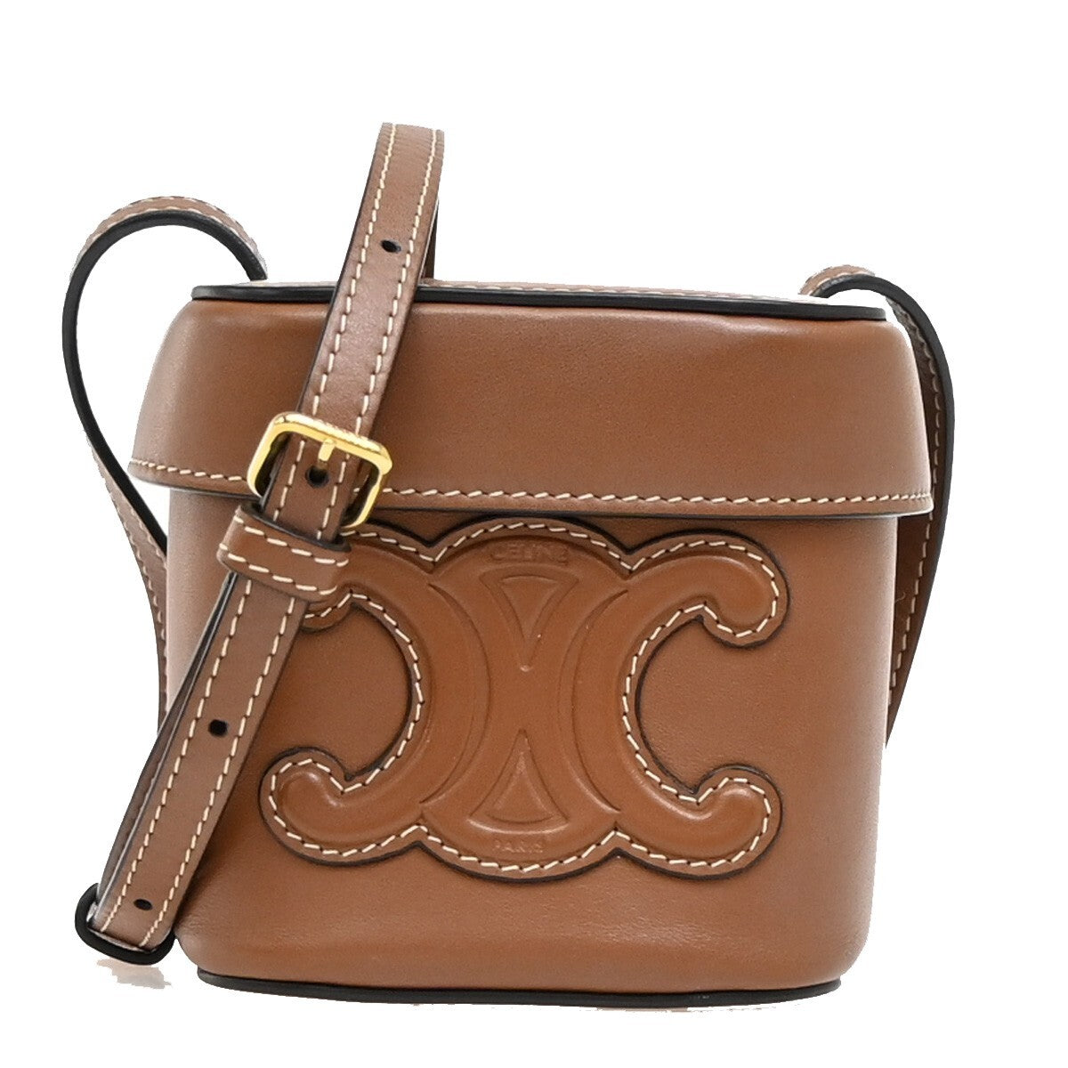 Celine Cuir Triomphe Box Bag Leather Small - image 1