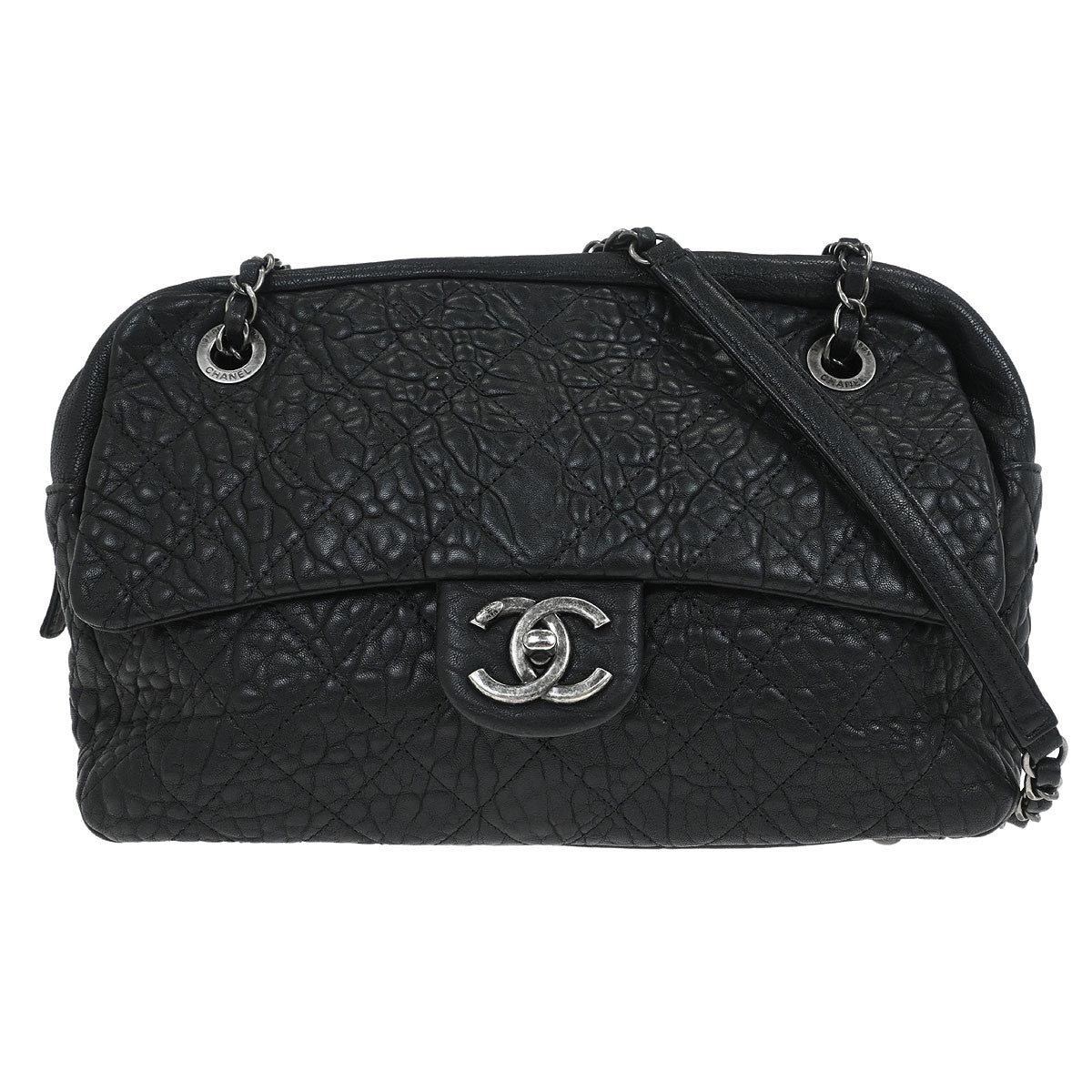 Chanel Chanel Matelassé Cuir Noir Black leather large - image 1